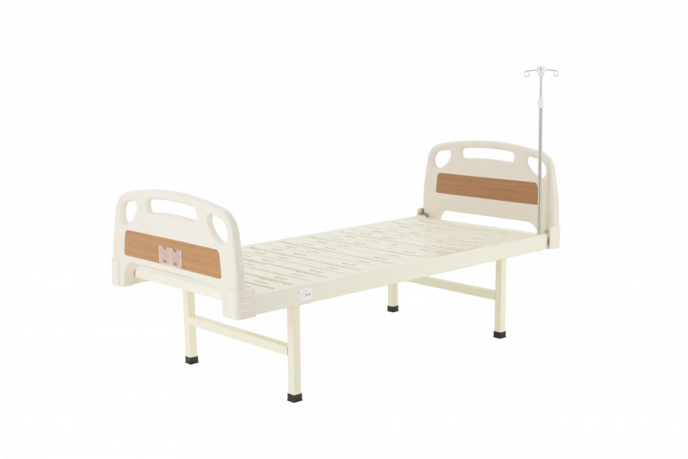 Кровать для лежачих больных MED-MOS Е-18 (ABS, 1 секция, без матраса, без колес, уголки)