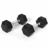 Гантели DFC гексаг. обрезиненная пара DB001-27,5 кг